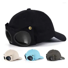 Boll Caps Fashion Unisex Glasses Hat Hip Hop Baseball Cap Outdoor Sunscreen Sunhat M89e