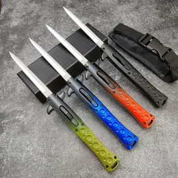 Italienisches Schwertfisch-Straight-Out-Automatiktaschenmesser, 4,65 Zoll, 440C-Klinge, bunte Griffe aus Zinklegierung, Outdoor-Jagd, Überleben, Klappmesser, taktisches EDC