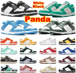 Long Size Us 13 14 Running Scarpe Panda White Blass Basso Uomo da donna Safare Mix Classic Green Varsity Syracus Kentucky UNC Fog Grey Glow Michigan Orange Paisley Sneaker