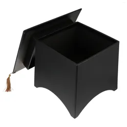 Present Wrap Graduation Cap Boxes Candy Party Favor Gradkit Decorations 2022 Favors Supplies Treats Treat Hat Shaped Set