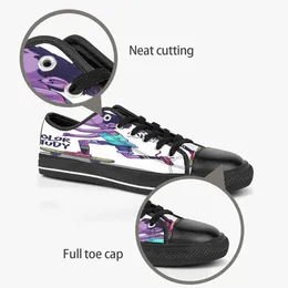 カスタムシューズクラシックキャンバスローカットスケートボードカジュアルトリプルブラックカスタマイズUV印刷低メンズレディーススポーツスニーカー通気性カラー63