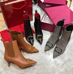 Vlogo Signature Fashion Boots для женской металлической пряжки