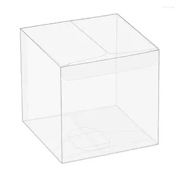 Gift Wrap PVC Clear Storage Box 50pcs Organization Household Boxes Supplies For Children Adult Girl Boy Birthday Present