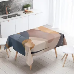 Masa bezi dikdörtgen masa örtüsü İskandinav dekor sanat anti-stain yemek su geçirmez yağ klotu kapağı parti dekorasyon mutfağı