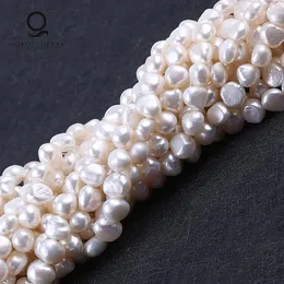 Beads Baroque Shape Big Size Natural Freshwater Pearl Wholesale 9-10mm Loose Fresh Water String