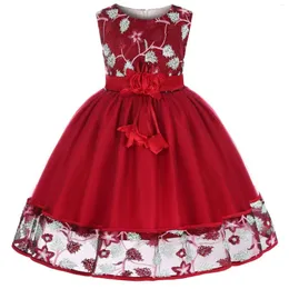 Sukienki dla dziewczynek dziewczyny koronkowa sukienka kwiatowa maluch dzieci ubrania ślubne księżniczka Bożego Narodzenia Kostium