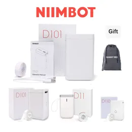 Yazıcılar Niimbot D101 D11 D110 Mini Termal Etiket Sticker Yazıcı Mürekkepsiz Taşınabilir Cep Makinesi Cep Telefon Makinesi için 221114