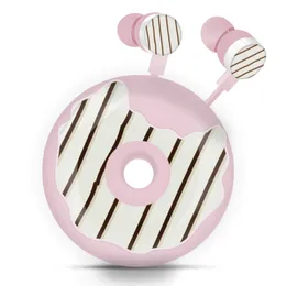 Cep Telefonu Kulaklıklar Karikatür Donuts Mikrofon ile kablolu 3 5mm Kulak Stereo Kulaklıklar Sevimli Kılıf Çocukları Çocuk Hediyeleri 221114