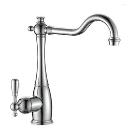 キッチン蛇口VIDRICレトロスタイルChrome/Gold/Antique Bronze/Faucet Swivel Bathin Basin Brass Sink Water Mixer Taps