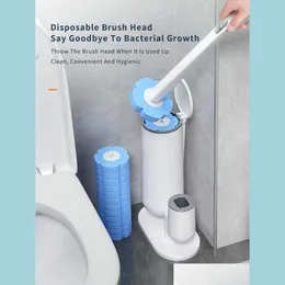 Temizlik Fırçaları Joybos Tek Kullanımlık Tuvalet Fırçası Ev Halkı Çıkmaz Temizlik Seti Artefakt Kirli Eller Değil 220511 Damla Teslim Hom Dhqu8