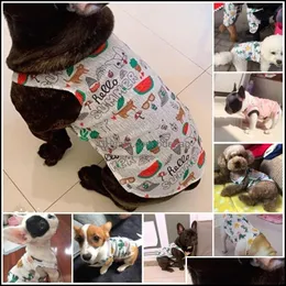 Kleine Tierbedarf Weiches Pholoumie Sommer-Haustier-T-Shirt für Katzenkleidung Kätzchen Kleine Jacke Welpe Hund Stoffweste 683 R2 Drop Deliver Dhymp