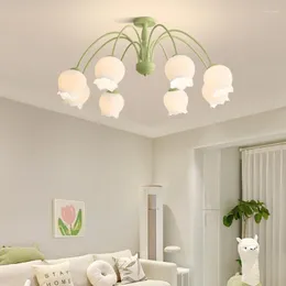 Lampadari in stile francese caldo e romantico 8 teste fiori soggiorno camera da letto casa decorativa a pendente luci