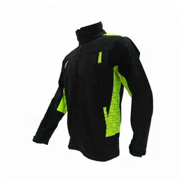 2018 New Design عالي الرؤية عاكس سلامة من النوع الثقيل للرجال يعملون على ارتداء الجيوب 2Zipper Hi Vis Security Hoodies