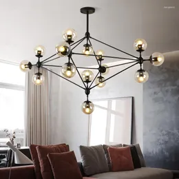 Chandeliers Industrail Vintage Loft chandelier 유리 거품 거실 침실 침실 부엌 카페 섬 쇼핑몰 계단 Chandelcd