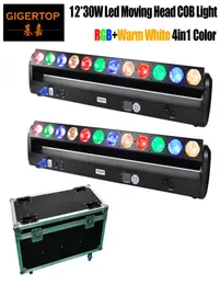 2in1 حزمة Flightcase 12 × 30W RGB Amber Color Pixel LED LED Moving Head Beam Light Bar 1000mm طول طاقة عالية COB DMX512 CONTROL STA5240158