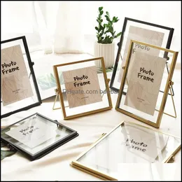 Frames And Mouldings Frames And Modings Arts Crafts Gifts Drop Delivery Creative Glass Floating Po Frame Nordic Metal Wire Desktop P Dhcd0