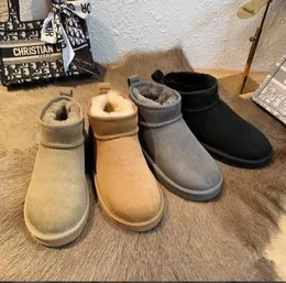 Boots 2022Hot Australia Australian Classic Warm Womens Mini Half Snow Boot USA GS 585401 Winter Full Fur Fulfy Furry Satin Sgfdsg