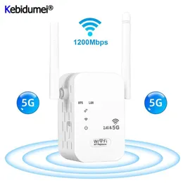 Router 5 GHz Wireless WiFi Extender Wi-Fi-Verstärker 1200 Mbit / s WiFi Repeater Langstreckensignal Booster 2.4G ATenna 2 Repiter 221114