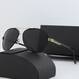 2023 Luxusmarke Pilot Luftfahrt Sonnenbrille Frauen Männer UV400 Sonnenbrille 4020 Farbverlaufslinse Metall Farme Fahren Mode