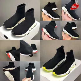 New Boys Girls Girls Sock Sapatos Casuais Sapatos Esportes Designer Paris Triple S Black Black and White clássico clássico verde lento ao ar livre