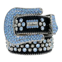 2023 Cintura di design BB Cinture Simon per uomini Donne Fashion Shiny Diamond Belt