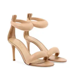 Kadın pop sandalet yüksek topuklu elbise pompaları düğün ayakkabı Gianvito-Rossi Bijoux topuk orijinalleri kutusu ile hakiki Deri Sandalet