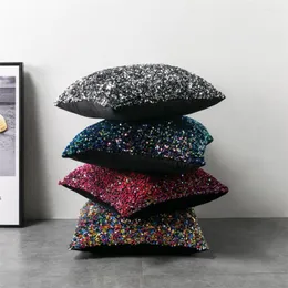 Kissen Luxus Paillettenbezug weicher Samt dekorativ S für Sofa Stuhl Sitz Multi 30 50/45 45 Home Decor
