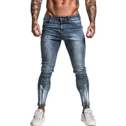 Men's Jeans GINGTTO Jeans for Men Slim Fit Super Skinny Jeans For Men Street Wear Hip Hop Ankle Length Tight Cut Closely To Body Big Size St T221102