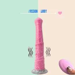 Massagegerate Toys USB wiederaufladbarer elektrischer Penis für Männer und Frauen Masturbation geformte Monster Analstecker Vibrator Sex Toy Dildo