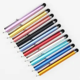 Universal Metal Touch Screen Screen Pen Atlus Atlus Atlus for Samsung Tablet PC Smart Phone مع مقطع