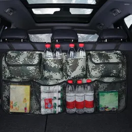 Organizador de carros trunk trunk à prova d'água portátil grande capacidade de banco traseiro Oxford Sacos de armazenamento de material para SUV