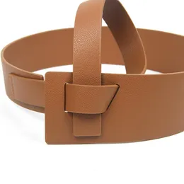 Elegant kvinnodesigner Fashion Belt Högkvalitativ PU-läderbält för kvinnor Päls Kvinnlig dekorativ midjekjol Casual midjeband Stickad RFD