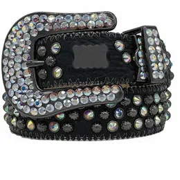 Fashion Belts for Women Designer Mens Bb Simon Rhinestone Belt with Bling Rhinestones As Gift309v Zmz