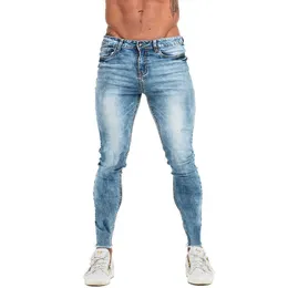 Męskie dżinsy gingtto dżinsy niebieskie chude spodnie dżinsowe spodnie Slim Fit Odzież Klasyczna elasic talia duża rozmiar NOWOŚĆ Przyjazdy 2022 T221102