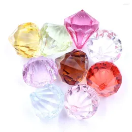 Charms blandade Clear Bicone Facetterade charmh￤ngen Diy Hantverk Tillbeh￶r Handgjorda Material Simulerade Diamonds Kids 'Game Rewards