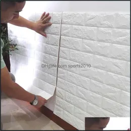 Wall Stickers Wall Papers Home Decor Wallpapers For Living Room 3D Wallpaper Self Adhesive Embossed Waterproof Soundproof Modern Sti Dhkqs