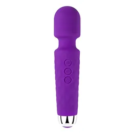 ألعاب جنسية Masager Vibrator Top تبيع السيليكون القوي التحفيز لعبة البالغين AV سحرية شخصية كاملة الجسم Wand Women Women Clitoris التحفيز المهبل Hp4n