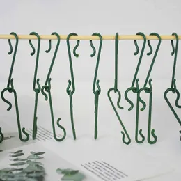 Hooks 50/100pcs Christmas Ornament S-Shaped Hanger Rack Xmas Tree Hanging Hook For Clothes Key Hat Household Accessories