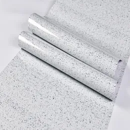Papéis de parede PVC Mármore lata Folha brilhante para banheiro armário de cozinha Decalque Decal