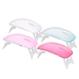 Nail Dryers Portable Dryer 6W UV LED Lamp Manicure Apparatus For Gel Polish Art Drying s Home Use 221031