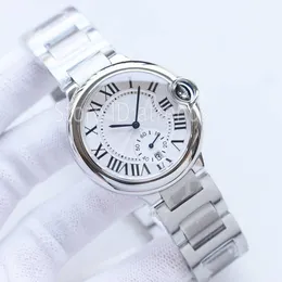 Nowy top stylowy kwarcowy zegarek mężczyźni kobiety złota pokrętła 42 mm 36 mm małe sekundy projekt Sapphire szkło