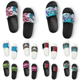 Custom Shoes PVC Slippers Men Women DIY Home Indoor Outdoor Sneakers Customized Beach Trainers Slip-on color93