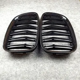 Pair Front Glossy M Color Air Intake Grilles For BMW 5 Series GT F07 528i 535i 550i 2009-201N Car Replacement Mesh Grille