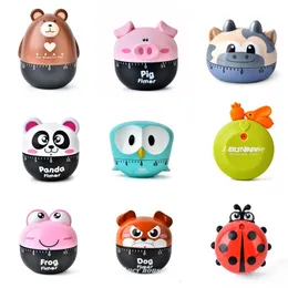 Kitchen Timers Cartoon Animal Vegetable Shape 60 Minute Easy Operate Cooking Baking Helper Tools Home Decoration 221114