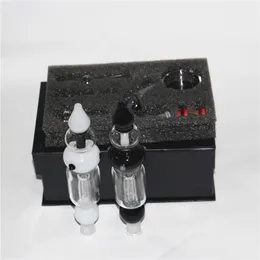 Shishas Mini Smoking Nector Kit mit 14 mm Edelstahlspitze, Kunststoff-Clip, Glas-Aschefänger