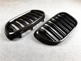 Çift m Renkli Araba Siyah Ön Örgü Grilles Grille BMW 7 Serisi G11 G12 2016-2019 ABS Malzeme Yarışları Izgara