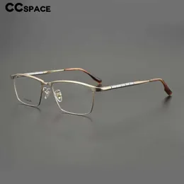 Marcos de gafas de sol 53210 Retro Pure Titanium Gafas Marco Hombres Top Grado Ultra-Light Prescripción Espejo T2201114