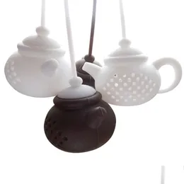 Kaffee Tee Werkzeuge Sile Tee Infuser Werkzeuge Kreativität Teekanne Form Mehrweg Filter Diffusor Hause Tees Maker Küche Zubehör Drop Dh3W6