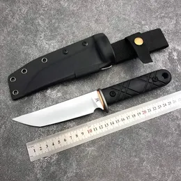 Japanese style Straight knife E52100 Blade G10 handle with Kydex sheath Survival Military Tactical Gear Defense Outdoor Hunting Camping Pocket knives