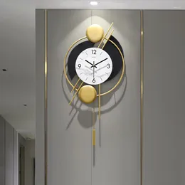 Настенные часы Большие 3D часы Золотая роскошная цифровая кухня северная тихое точное точное оротологио да Парет Объединение